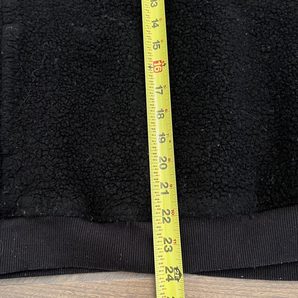 Women's Outdoor Voices Fleece 1/2 Zip Hoodie Size Medium Black - Picture 8 of 8